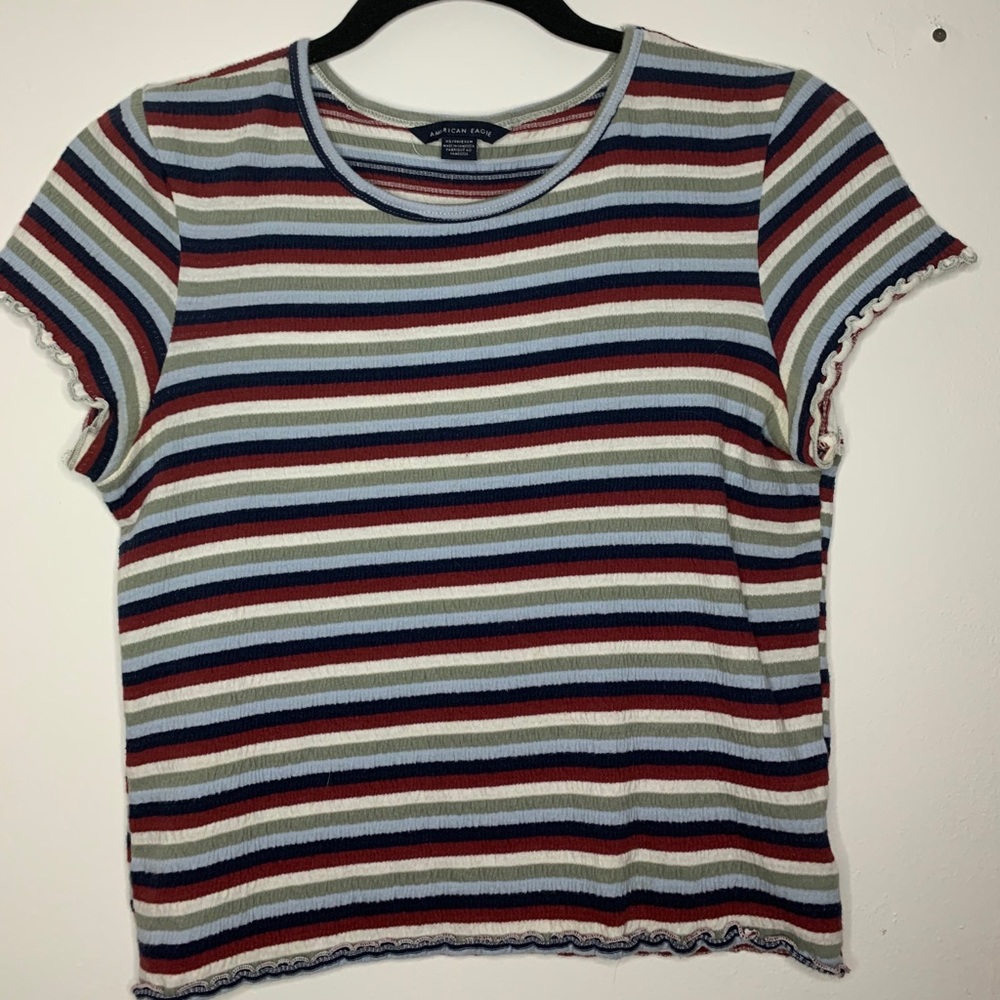 Striped American Eagle Shirt-NEED GONE ASAP
